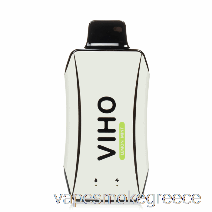Vape Greece Viho Turbo 10000 μέντα λεμονιού μιας χρήσης